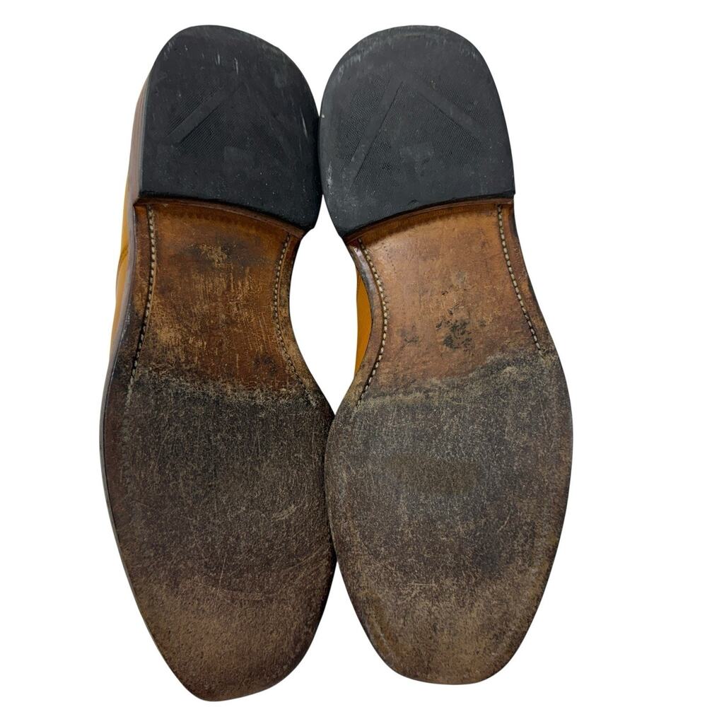 Allen Edmonds Hillcrest Oxford Shoes Leather Camel Tan Brown Men's Size‎ 11D